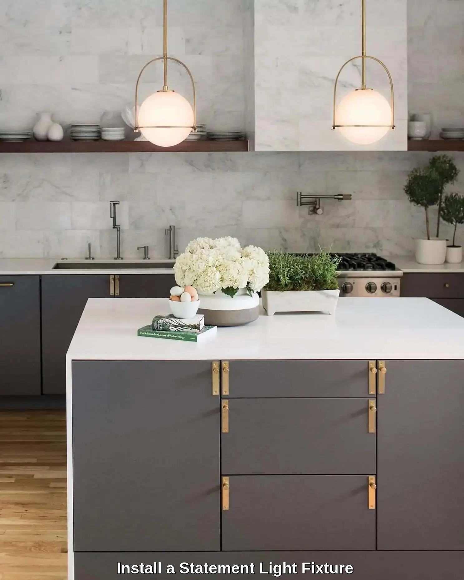 Affordable kitchen lighting trends with pendant lights and under-cabinet LEDs