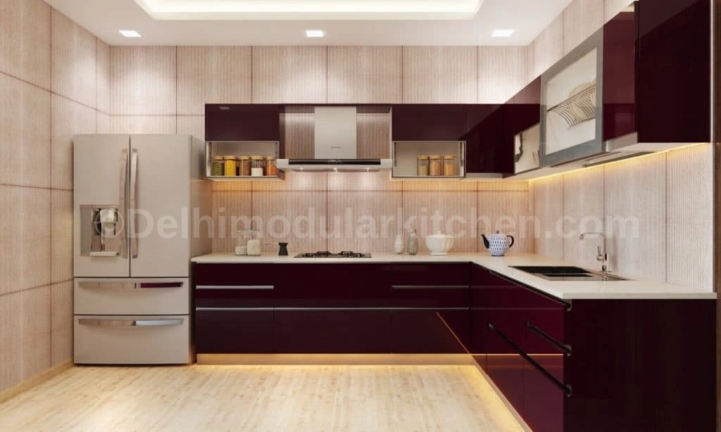 Low-cost modular kitchen upgrade in USA with PVC cabinets and LED lighting