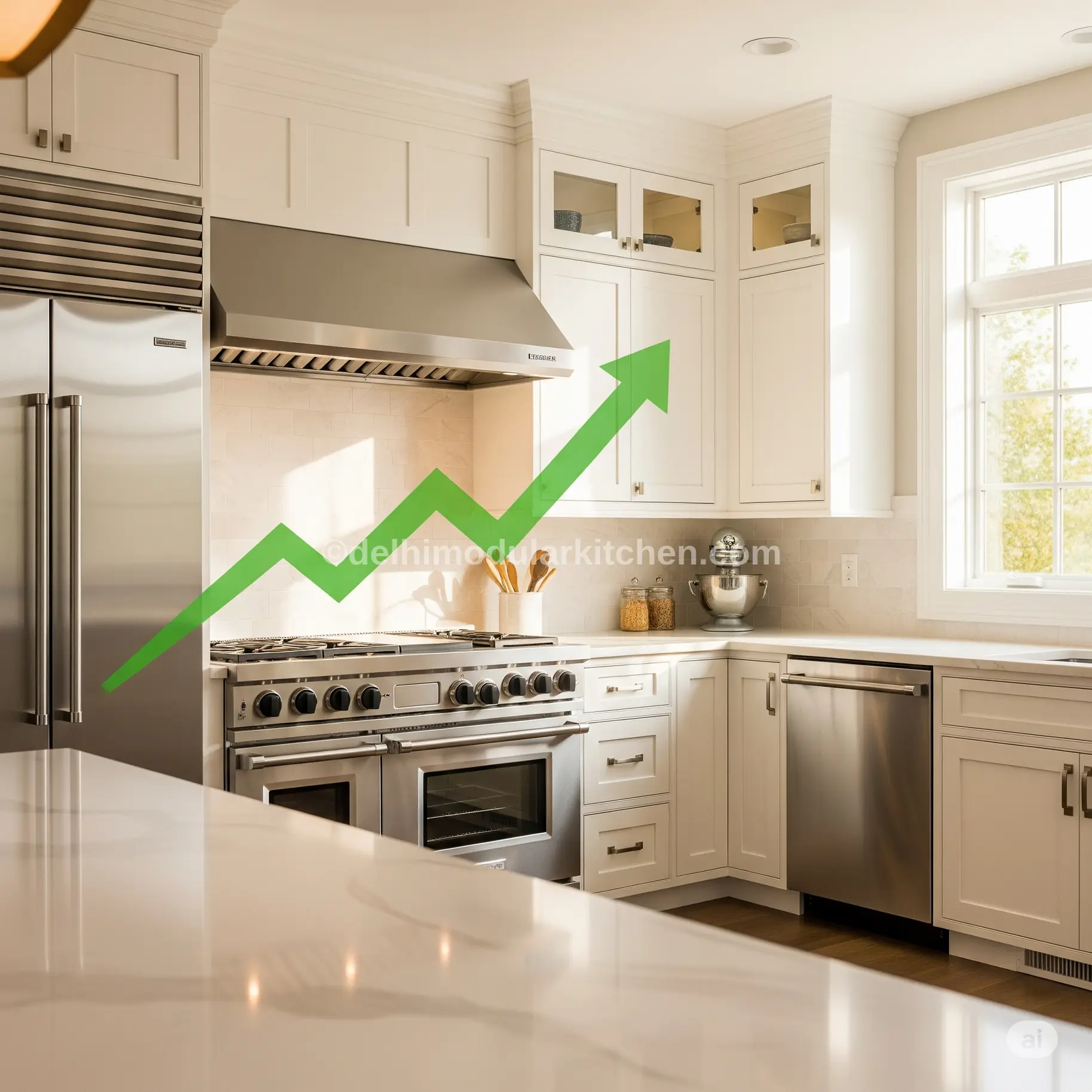 DMK roi-remodel-usa-1828x1828-1 Boost Your Home's Value: The Modular Kitchen Upgrades That Pay Off Big Time Modern modular kitchen investment, white cabinets, smart appliances, home value increase, ROI remodel USA.